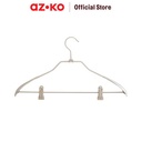 AZKO Stora 43.5 cm Hanger Aluminium Dengan Clip - Abu-Abu Henger Gantungan Baju Serbaguna Shirt Hook Perlengkapan Rumah Tangga