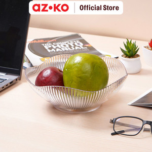 AZKO Delicia 22 cm Wadah Saji Buah Tempat Sajian Makanan Serbaguna Wadah Hidangan Food Grade Perlengkapan Dapur Peralatan Makan