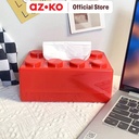AZKO Stora Kotak Tisu Block Tissue Box Holder Tempat Tisu Aesthetic Wadah Penyimpanan Tisyu Perlengkapan Rumah Tangga