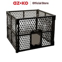 AZKO Paws N Tail Kandang Hewan Lipat Plastik Dog Cat Carrier Pet Carrier Pet Cargo Kucing Anjing Perlengkapan Hewan Peliharaan