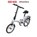 AZKO Fingard 16 Inci Nolan Sepeda Lipat 1 Speed Foldable Folding Bike Perlengkapan Olahraga Sepeda Compact
