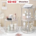 AZKO Stora Organizer Meja Putar Round Organizer Serbaguna Tempat Simpan Barang Multifungsi Rak Storage Perlengkapan Rumah Tangga