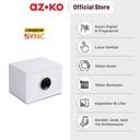 AZKO Krisbow Sync 35X25X25 cm Smart Brankas Besi Layar Sentuh F2401S Steel Safe Touch Screen Lemari Brangkas Pintar Safety Box Tempat Simpan Barang Berharga Brankas Digital Keamanan Rumah