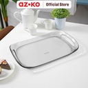 AZKO Kris 44X29 cm Nampan Saji - Abu-Abu Serving Tray Baki Makanan Minuman Nampah Saji Serbaguna Perlengkapan Dapur