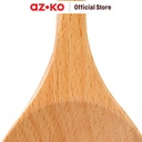 AZKO Kris Sendok Masak Kayu Beech Wood Solid Spoon Sendok Serbaguna Peralatan Masak Perlengkapan Dapur