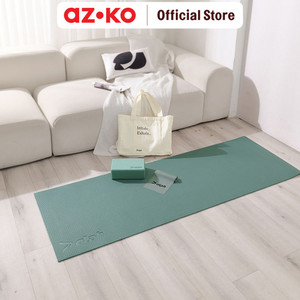 AZKO Alph Set Yoga Kit - Hijau Perlengkapan Yoga Mat Alas Senam Mattress Latihan Yoga Perlengkapan Olahraga