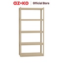 AZKO Stora Rak Besi 5 Tingkat - Cokelat Latte Storage Rack Metal Tempat Penyimpanan Serbaguna Rak Barang Organizer Gudang