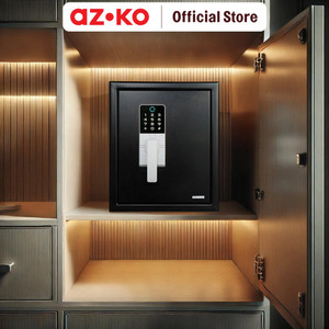 AZKO Krisbow Griffin Brankas Tahan Api 091Slbt - Hitam Fire Safe Brangkas Safety Box Tempat Barang Berharga Berangkas