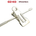AZKO Stora 36 cm Set 3 Pcs Hanger Celana Aluminium Dengan Clip - Abu-Abu Henger Gantungan Baju Serbaguna Pant Hook Perlengkapan Rumah Tangga