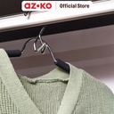 AZKO Stora 42 cm Hanger Aluminium - Hitam Henger Gantungan Baju Serbaguna Shirt Hook Perlengkapan Rumah Tangga