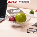 AZKO Delicia 22 cm Wadah Saji Buah Tempat Sajian Makanan Serbaguna Wadah Hidangan Food Grade Perlengkapan Dapur Peralatan Makan