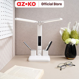 AZKO Eglare Lampu Meja Rechargeable 3Cct Dimmable Multifunctional Table Lamp Lampu Baca Dan Belajar Serbaguna Penerangan Kamar Desk Light Study Lamp