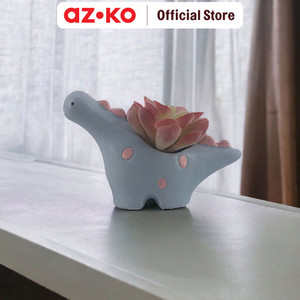 AZKO Arthome Tanaman Artifisial Sukulen Dengan Pot Anima Dino Tumbuhan Tanaman Buatan Dekorasi Plant Sintetis Pajangan Rumah Serbaguna Hiasan Properti Foto