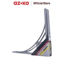 AZKO Mastersp19.5 cm Bracket Rak Siku - Silver Braket Penopang Rak Dinding Penyangga Ambalan Shelf Stand