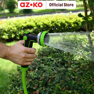 AZKO Yardsmith Kepala Selang 10 Pattern Flow Control Aluminium Head Nozzle Garden Hose Head Semprotan Selang Taman