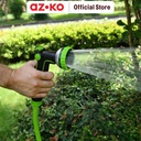 AZKO Yardsmith Kepala Selang 10 Pattern Flow Control Aluminium Head Nozzle Garden Hose Head Semprotan Selang Taman