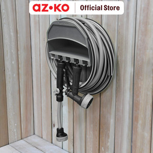 AZKO Krisbow Gantungan Selang Air Hose Holder Penyangga Selang Perlengkapan Berkebun Peralatan Rumah Tangga