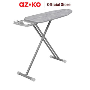 AZKO Stora 91X30 cm Meja Setrika Dengan Iron Rest - Abu-Abu Papan Setrikaan Alas Tempat Setrika Ironing Board Perlengkapan Rumah Tangga