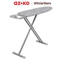AZKO Stora 91X30 cm Meja Setrika Dengan Iron Rest - Abu-Abu Papan Setrikaan Alas Tempat Setrika Ironing Board Perlengkapan Rumah Tangga