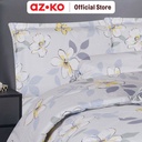 AZKO Sleeplite Seprai Microfiber Flower Isla Sprei Motif Seprai Aesthetic Seprei Sheet Set Bed Sheet Aksesoris Tempat Tidur Set Sarung Bantal Sarung Guling Set Bed Cover