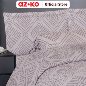 AZKO Sleeplite Seprai Microfiber Abstrak Amelia Sprei Polos Seprai Aesthetic Seprei Sheet Set Bed Sheet Aksesoris Tempat Tidur Set Sarung Bantal Sarung Guling