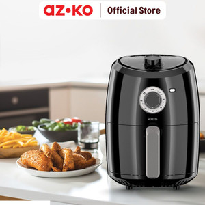 AZKO Kris 2.4 ltr Air Fryer - Hitam Alat Masak Goreng Pembuat Makanan Penggoreng Tanpa Minyak Elektronik Dapur