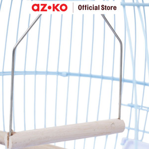 AZKO Cavea 38.5X40 cm Honai Kandang Burung Small - Biru Rumah Burung Sangkar Burung Besi Bird Cage Kebutuhan Hewan Peliharaan