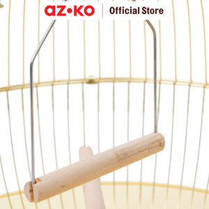 AZKO Cavea 38.5X40 cm Honai Kandang Burung Small - Gold Rumah Burung Sangkar Burung Besi Bird Cage Kebutuhan Hewan Peliharaan