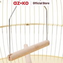 AZKO Cavea 38.5X40 cm Honai Kandang Burung Small - Gold Rumah Burung Sangkar Burung Besi Bird Cage Kebutuhan Hewan Peliharaan