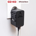 AZKO Krisbow Travel Adaptor 2 Usb A & 2 Usb C 70 Watt Dengan Kabel Konektor Perangkat Elektronik Adapter Usb A Usb C Aksesoris Gadget Converter