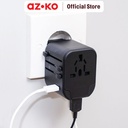 AZKO Krisbow Travel Adaptor 2 Usb A & 1 Usb C 20 Watt Qc Konektor Perangkat Elektronik Adapter Usb A Usb C Aksesoris Gadget Converter