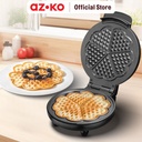 AZKO Kris Waffle Maker 5 Slice - Hitam Pembuat Kue Gofre Alat Pemanggang Cetakan Waffle Anti Lengket Perlengkapan Dapur