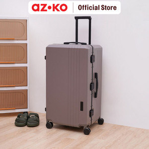 AZKO Legend Walker 30 inci Challenger Trunk Koper Pc Tsa Lock - Cokelat Mocha Hardcase Luggage Koper Bagasi Dengan Tsa Tas Jalan-Jalan Travel Bag Tas Roda