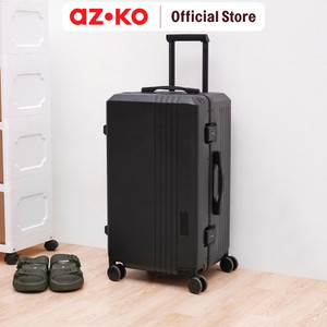 AZKO Legend Walker 26 inci Challenger Trunk Koper Pc Tsa Lock - Hitam Hardcase Luggage Koper Dengan Tsa Tas Jalan-Jalan Travel Bag Tas Roda