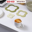 AZKO Kris Set 3 Pcs Tatakan Tahan Panas Multifungsi - Hijau Alas Wajan Serbaguna Silicone Mat Pelindung Meja Kitchen Tools Perlengkapan Dapur
