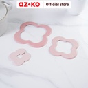 AZKO Kris Set 3 Pcs Tatakan Tahan Panas Multifungsi - Merah Alas Wajan Serbaguna Pelindung Meja Kitchen Tools Perlengkapan Dapur