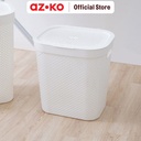 AZKO Stora 43.5X35.5X45 cm Keranjang Laundry Tempat Baju Pakaian Kotor Wadah Cucian Laundry Basket Perlengkapan Rumah Tangga - Cokelat