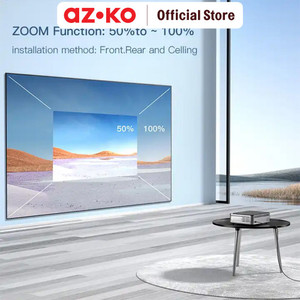 AZKO Klaz Projector Android 1080P Rd-886D - Putih Proyektor Portabel Elektronik Rumah Tangga Alat Presentasi