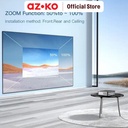 AZKO Klaz Projector Android 1080P Rd-886D - Putih Proyektor Portabel Elektronik Rumah Tangga Alat Presentasi