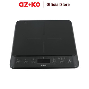 AZKO Kris Kompor Listrik Dengan Panci 2000 Watt - Hitam Electric Stove Kompor Elektrik 1 Tungku Perlengkapan Dapur Alat Masak