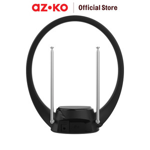 AZKO Krisbow Antena Tv Indoor Clarion 4 - Hitam Television Antenna Aksesoris Tv Pencari Sinyal Saluran Televisi Antena Dalam Ruangan