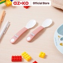 AZKO Rosti Set 2 Pcs Sendok Makan Bayi Butterfly - Pink Baby Table Spoon Food Grade Eating Utensil Sendok Makan Peralatan Makan