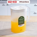 AZKO Delicia 2.4 ltr Teko Minum - Putih Water Jug Pitcher Dengan Tutup Dan Handle Wadah Penyimpanan Air Peralatan Minum