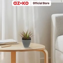 AZKO Forhom Tanaman Artifisial Agave Dengan Pot Random Tumbuhan Tanaman Buatan Dekorasi Plant Sintetis Pajangan Rumah Serbaguna Hiasan Properti Foto
