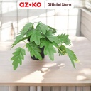 AZKO Forhom Tanaman Artifisial Mta Leaves Dengan Pot Random Tumbuhan Tanaman Buatan Dekorasi Plant Sintetis Pajangan Rumah Serbaguna Hiasan Properti Foto