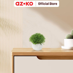 AZKO Forhom Tanaman Artifisial Aquatic Grass Dengan Pot - Hijau Tumbuhan Tanaman Buatan Dekorasi Plant Sintetis Pajangan Rumah Serbaguna Hiasan Properti Foto