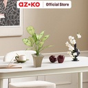 AZKO Forhom 43.2 cm Tanaman Artifisial Silver Aglaonema Dengan Pot - Hijau Tumbuhan Tanaman Buatan Dekorasi Plant Sintetis Pajangan Rumah Serbaguna Hiasan Properti Foto