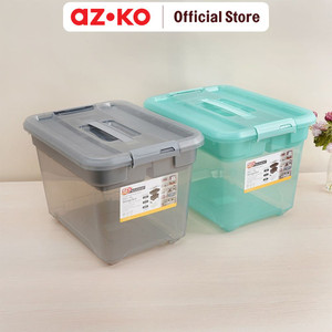 AZKO Ezy Storage 18 ltr Solutions Kotak Penyimpanan Serbaguna Random Kotak Serbaguna Wadah Simpan Storage Box Boks Organizer