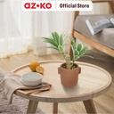 AZKO Forhom Tanaman Artifisial White Edged Grass Dengan Pot - Hijau Tumbuhan Tanaman Buatan Dekorasi Plant Sintetis Pajangan Rumah Serbaguna Hiasan Properti Foto