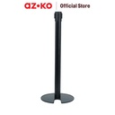 AZKO Tiang Tali Antrian Stackable Thin Base Dengan Tali - Biru Handrail Tiang Pembatas Antrean Pembatas Antrean Dengan Tali